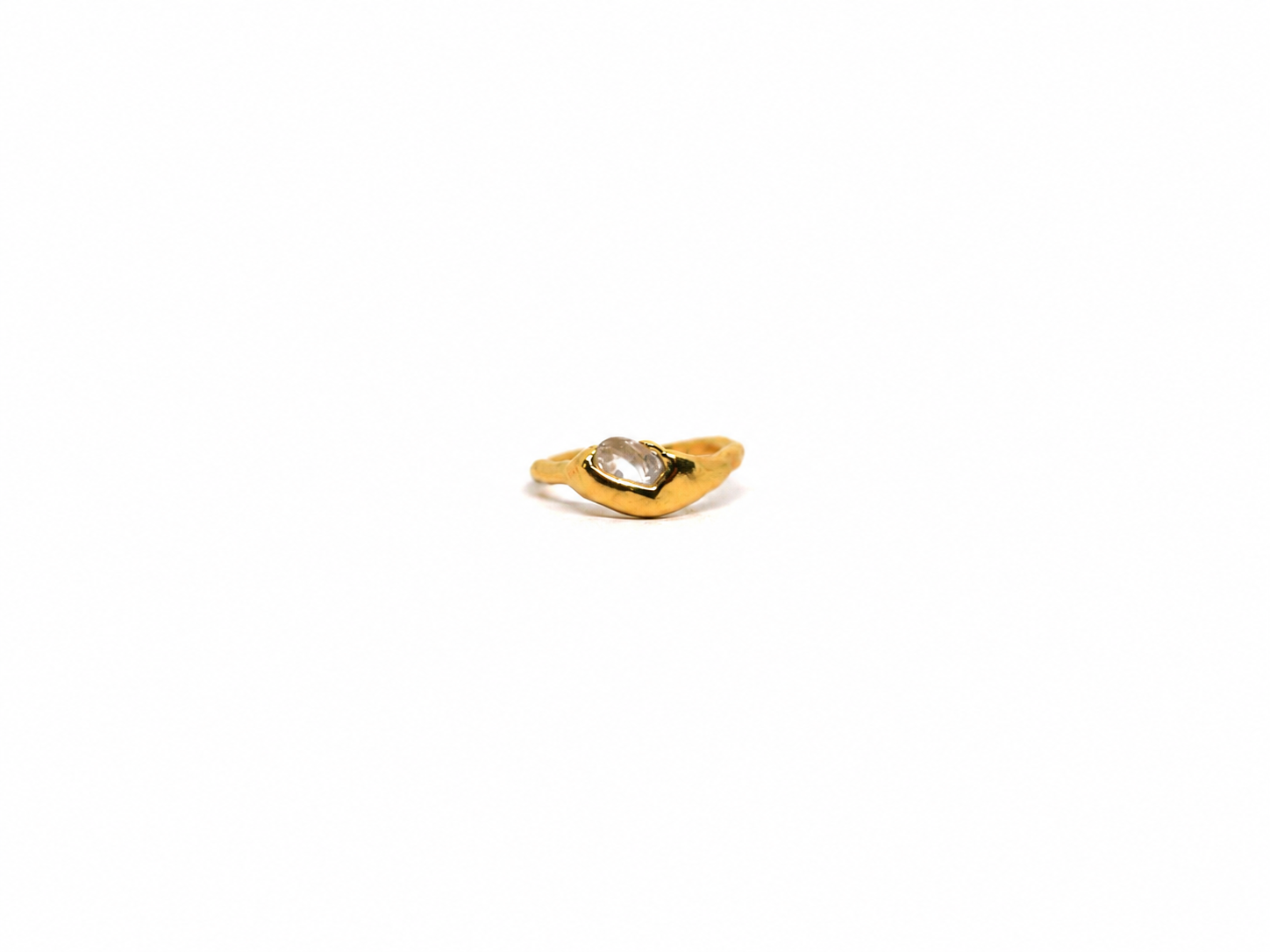 Lucky Ring - Topaze blanche 056